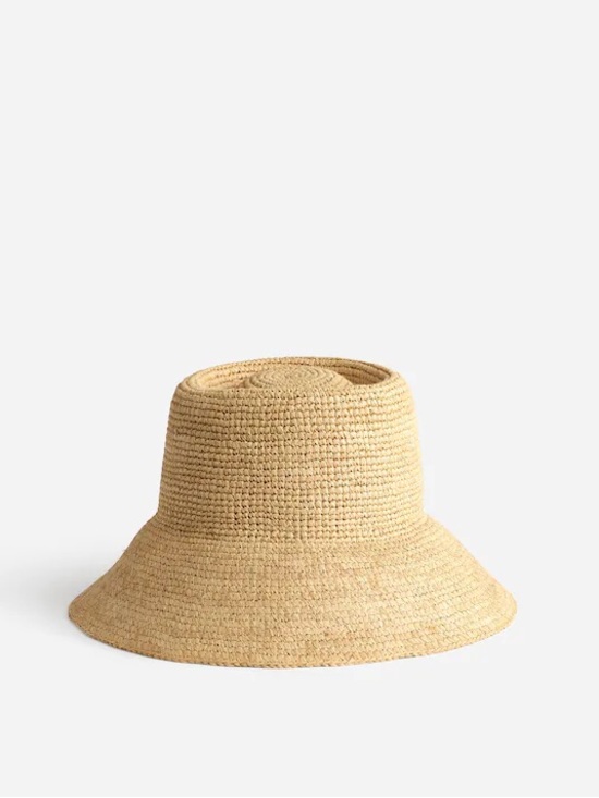 Madewell Accessories - NWT Madewell Lantern Straw Hat Golden Khaki Size S/M
